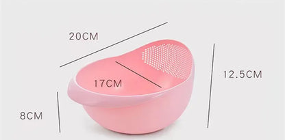 1PC Rice Sieve Plastic Colander Kitchen Drain Basket Rice Bowl Fruit Vegetable Washing Strainer Basket Sink Drain Kitchen Tools